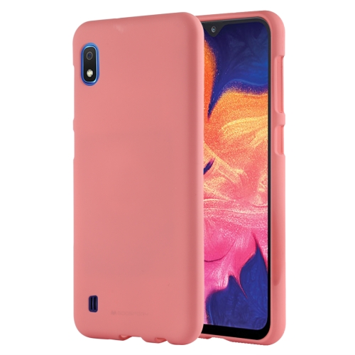 

GOOSPERY SOFT FEELING Liquid TPU Drop Protection Soft Shell for Galaxy A10(Pink)