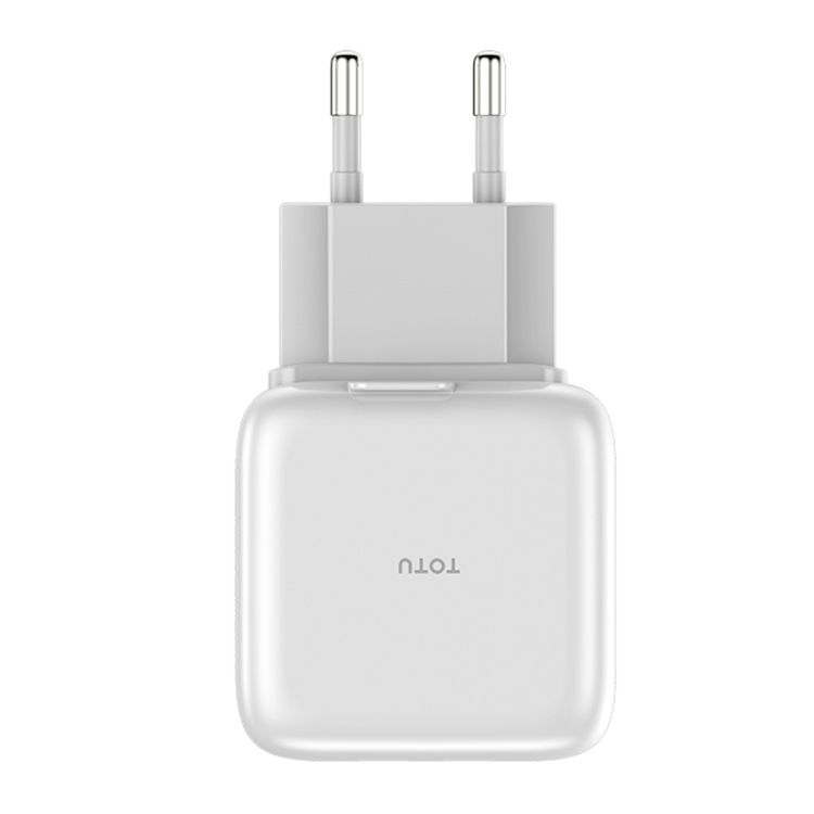 

TOTUDESIGN Pure Series 5V 2.1A Dual USB Foldable Power Adapter Travel Charger, EU Plug