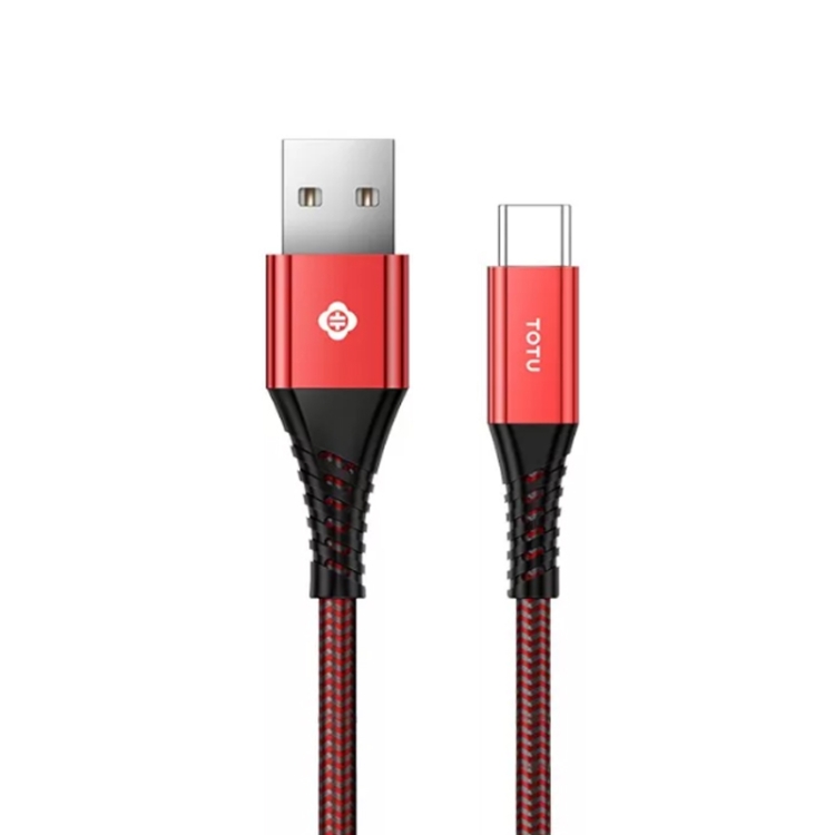

TOTUDESIGN Color Core Series 5V 5A USB-C / Type-C Fast Charging Data Cable, Length : 1m (Red)