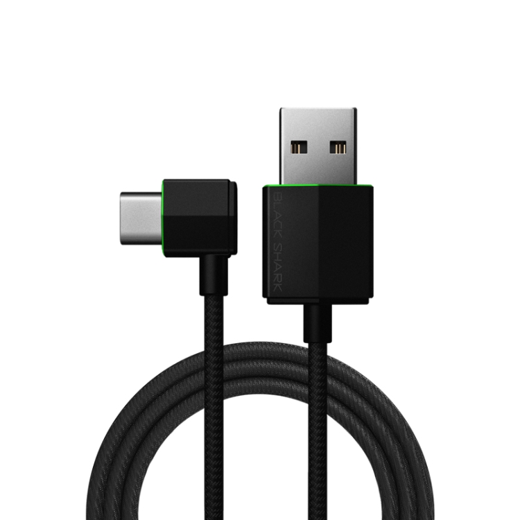 

Xiaomi Black Shark 1.2m 3A USB to USB-C / Type-C Right Angle Data & Fast Charging Cable (Black)