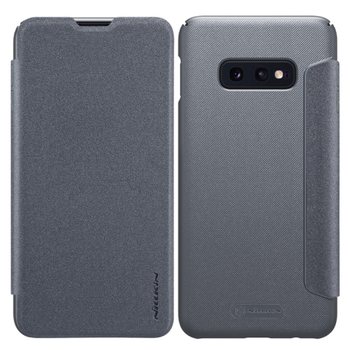 

NILLKIN Frosted Texture Horizontal Flip Leather Case for Galaxy S10e (Grey)