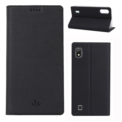 

ViLi Texture PU Leather Case for Galaxy A10 ,with Holder & Card Slots & Wallet (Black)