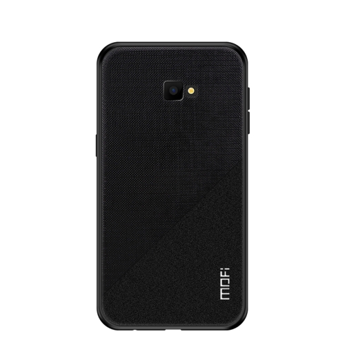 

MOFI Shockproof TPU + PC + Cloth Pasted Case for Galaxy J4 plus (Black)