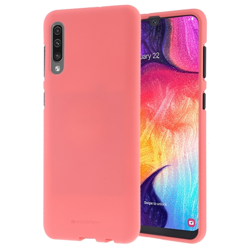 

GOOSPERY SOFT FEELING Liquid TPU Drop-proof Soft Case for Galaxy A50 (Pink)