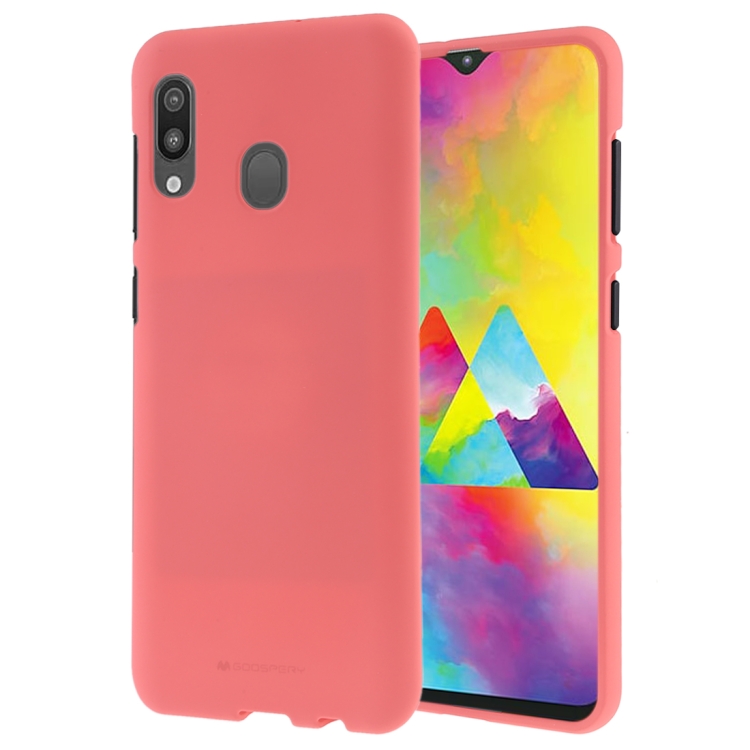 

GOOSPERY SOFT FEELING Liquid TPU Drop-proof Soft Case for Galaxy M20 (Pink)