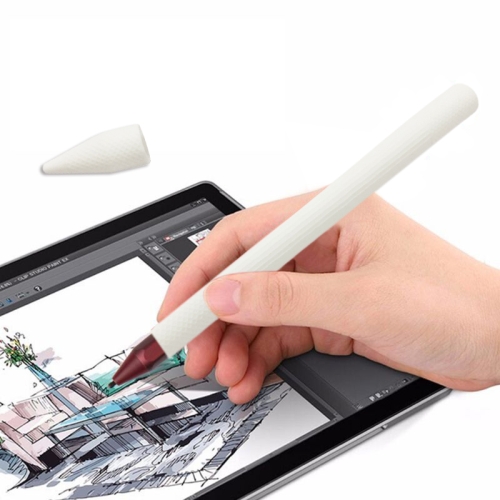 

Stylus Pen Silica Gel Protective Case for Microsoft Surface Pro 5 / 6 (White)