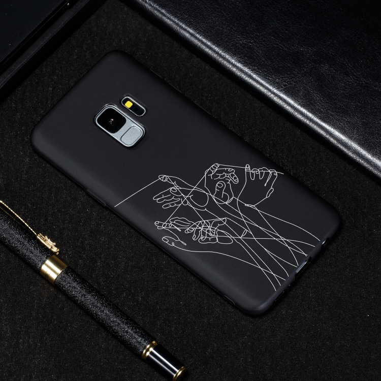 

Five Hands Painted Pattern Soft TPU Case for Galaxy S9+