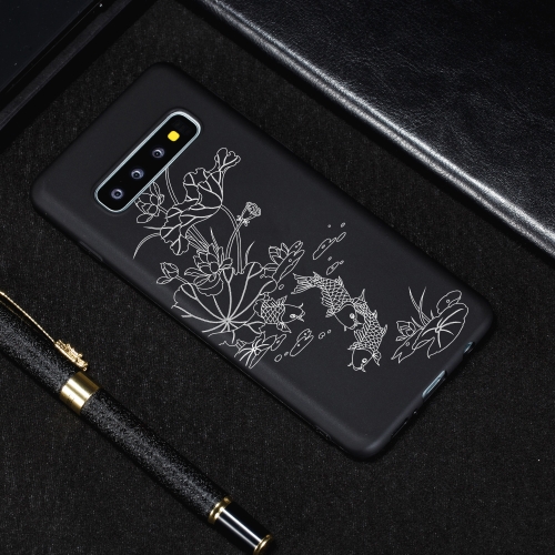 

Lotus Pond Painted Pattern Soft TPU Case for Galaxy S10