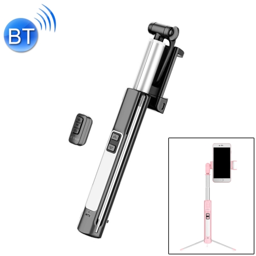 

CYKE A18 Multifunction One-piece Wireless Bluetooth Selfie Stick with Double Fill light & Tripod & Remote Control, Maximum Stretching Length: 110cm(Black)