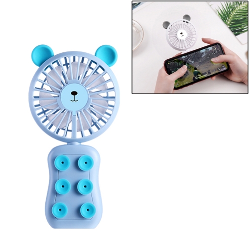 

CYKE HND-03 DC 5V USB Portable Foldable Cartoon Panda Shaped Suction Cup Mini Fan with Stand & LED Light (Blue)