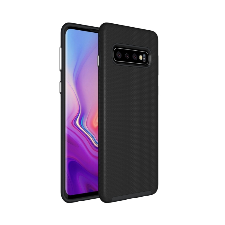 

Anti-slip Armor Texture TPU + PC Case for Galaxy S10(Black)