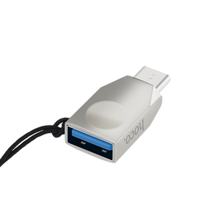 

hoco UA9 USB to USB-C / Type-C Zinc Alloy OTG Converter with Lanyard, for Samsung Galaxy S8 & S8 + / LG G6 / Huawei P10 & P10 Plus / Xiaomi Mi6 & Max 2 and other Smartphones