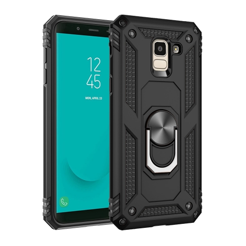 

Armor Shockproof TPU + PC Protective Case for Galaxy J6 (2018), with 360 Degree Rotation Holder(Black)