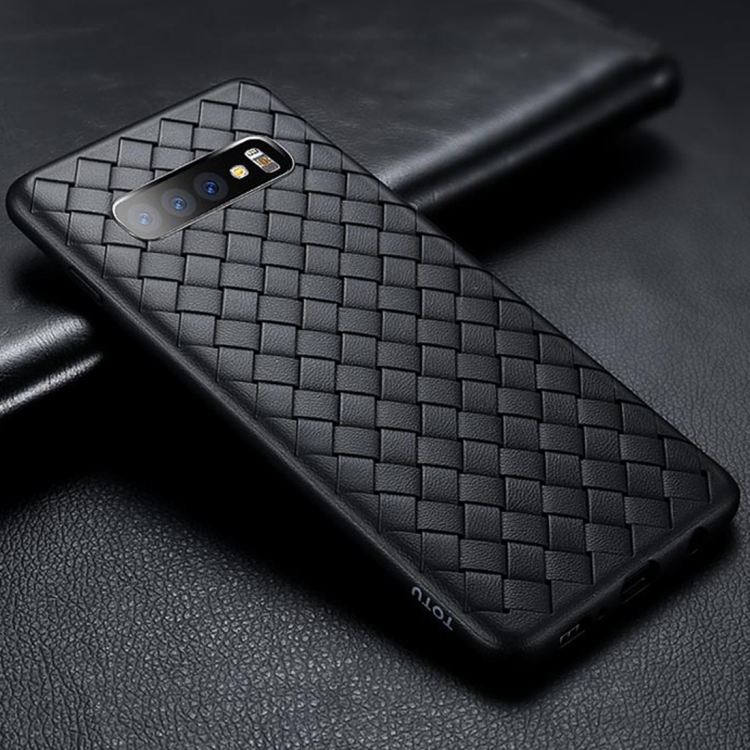 

TOTUDESIGN Soft Series BV Weave TPU Protective Case for Galaxy S10 (Black)