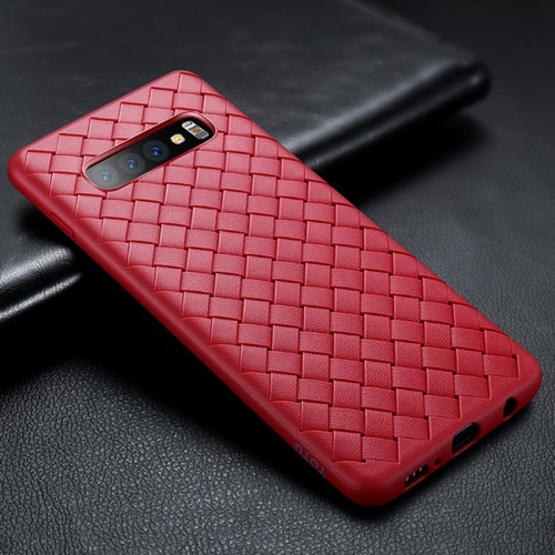 

TOTUDESIGN Soft Series BV Weave TPU Protective Case for Galaxy S10 E (Red)