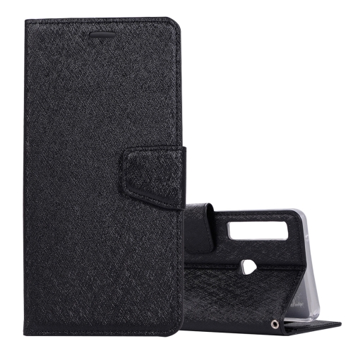 

Silk Texture Horizontal Flip Leather Case for Galaxy A9 (2018) / A9s, with Holder & Card slots & Wallet & Photo Frame (Black)