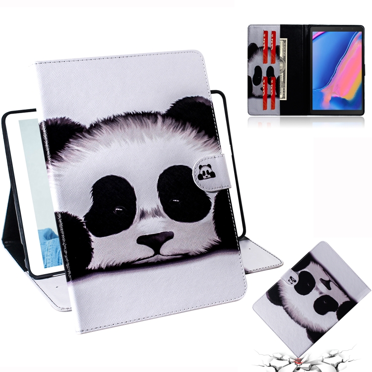 

Panda Pattern Horizontal Flip Leather Case for Galaxy Tab A 8 (2019) / P200 / P205, with Holder & Card Slot & Wallet