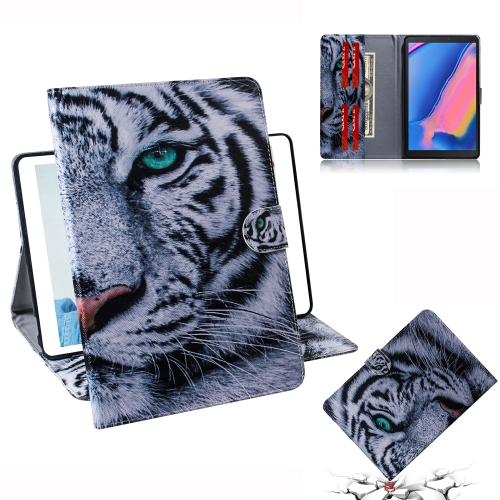 

Tiger Pattern Horizontal Flip Leather Case for Galaxy Tab A 8 (2019) / P200 / P205, with Holder & Card Slot & Wallet