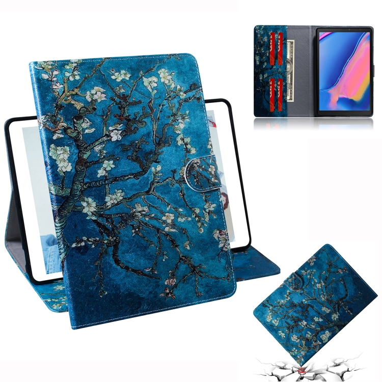 

Apricot Blossom Pattern Horizontal Flip Leather Case for Galaxy Tab A 8 (2019) / P200 / P205, with Holder & Card Slot & Wallet