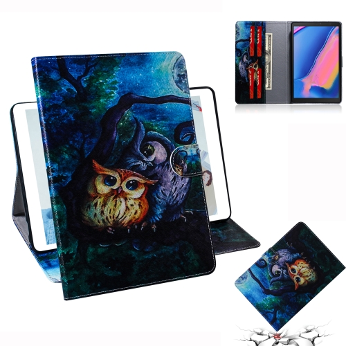 

Oil Owl Pattern Horizontal Flip Leather Case for Galaxy Tab A 8 (2019) / P200 / P205, with Holder & Card Slot & Wallet