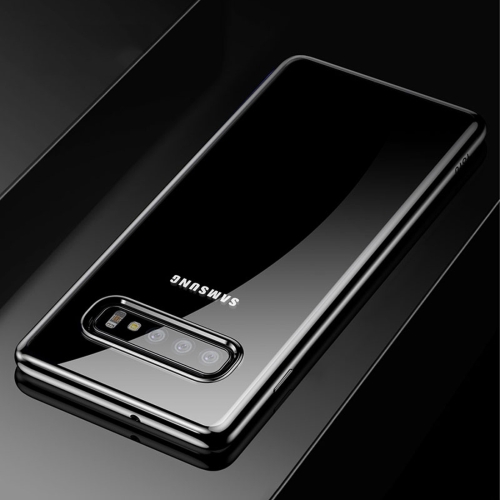 

TOTUDESIGN Concise Series Shockproof Electroplating TPU Protective Case for Galaxy S10(Black)