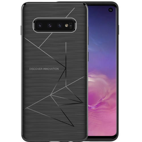 

NILLKIN Rhombus Texture TPU Protective Back Cover Case for Galaxy S10 (Black)