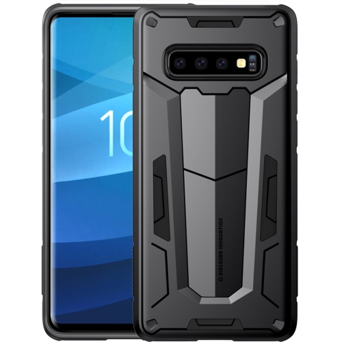 

NILLKIN Tough Defener II Case Shockproof TPU + PC Case for Galaxy S10 Plus (Black)