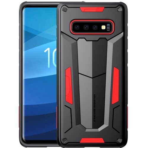 

NILLKIN Tough Defener II Case Shockproof TPU + PC Case for Galaxy S10 Plus (Red)