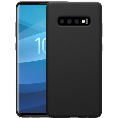 

NILLKIN Liquid Silicone Shockproof Soft Case for Galaxy S10 Plus (Black)