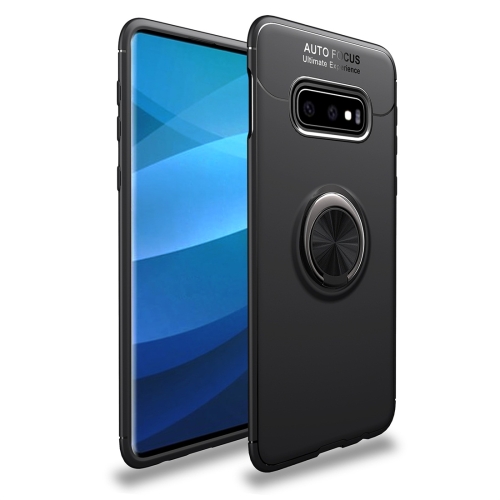 

lenuo Shockproof TPU Protective Case for Galaxy S10 E, with Invisible Holder(Black)