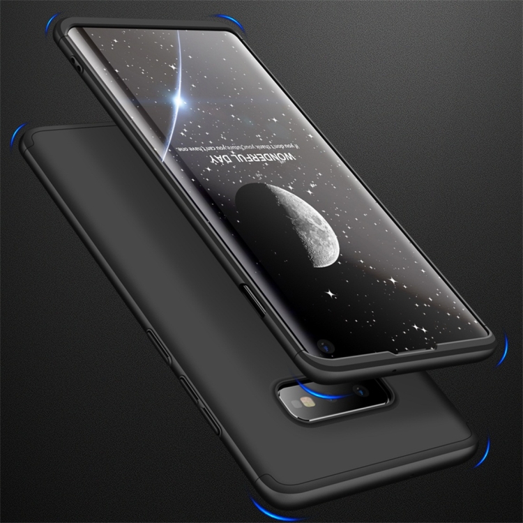 

GKK Three Stage Splicing Full Coverage PC Case for Galaxy S10 E (Black)
