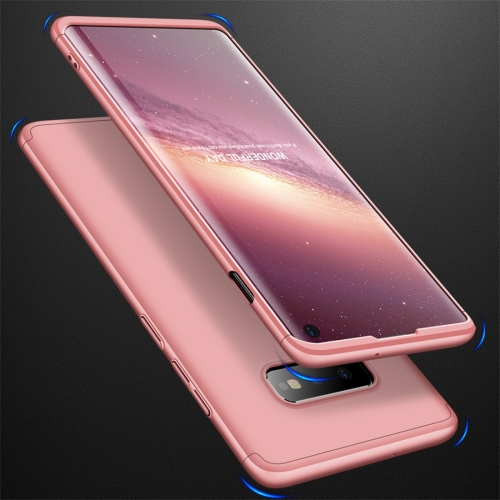 

GKK Three Stage Splicing Full Coverage PC Case for Galaxy S10 E (Rose Gold)