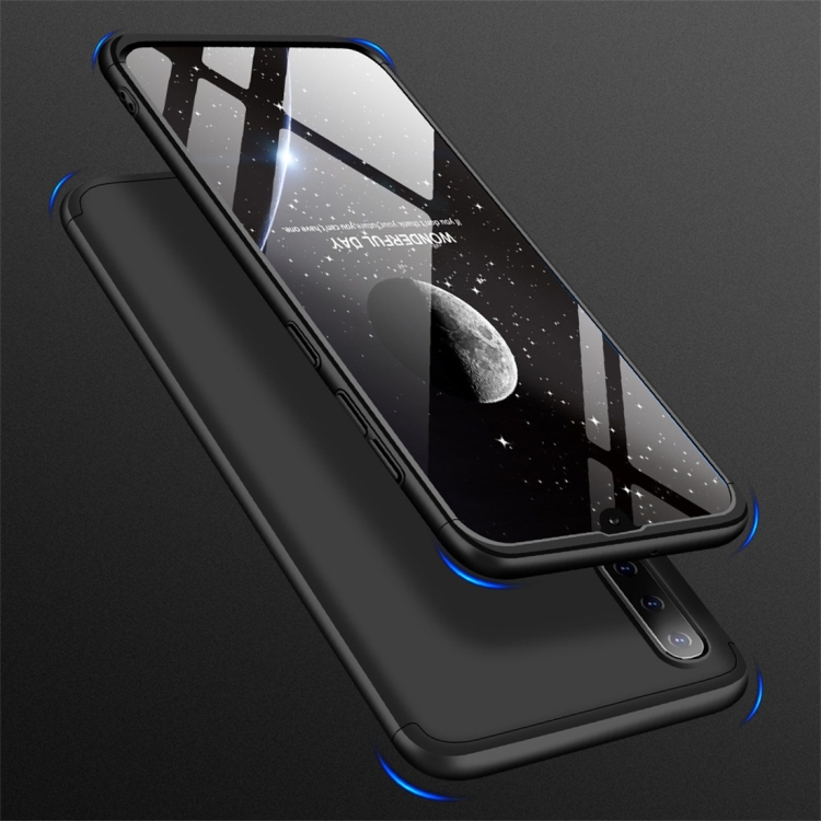 

GKK Three Stage Splicing Full Coverage PC Case for Galaxy A50 (Black)