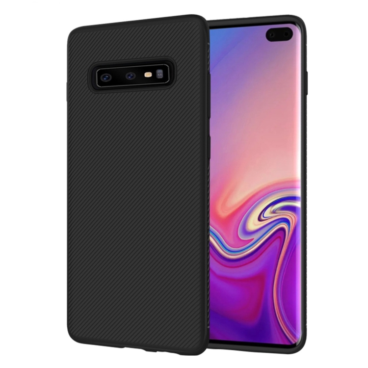 

lenuo Leshen Series Stripe Texture TPU Case for Galaxy S10 (Black)