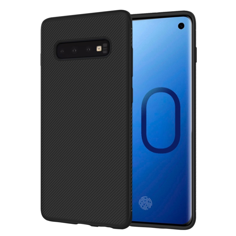 

lenuo Leshen Series Stripe Texture TPU Case for Galaxy S10 Plus (Black)