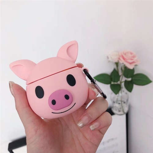 

For Huawei FreeBuds 3 Cute Pig Pattern Silicone Wireless Earphone Protective Case Storage Box