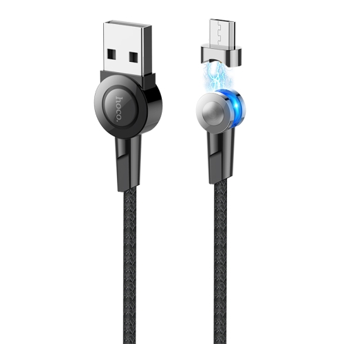

hoco S8 1.2m 2.4A USB to Micro USB Magnetic Charging Cable(Black)