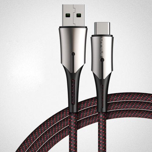 

CAFELE 5A Type-C / USB-C Metal Pen Series Kirsite Charging Data Cable, Length: 1m (Black)