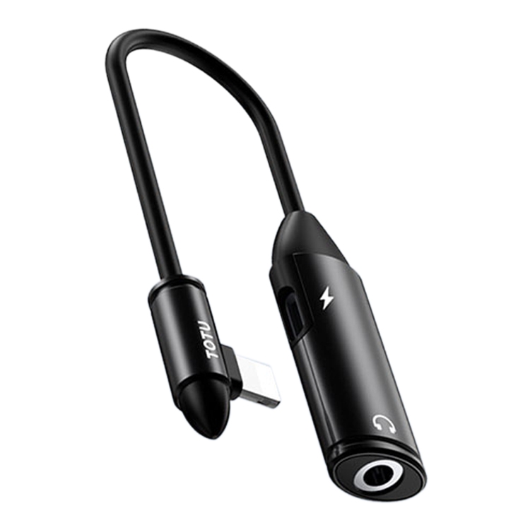 

TOTUDESIGN EAUC-21 Revial Series 8 Pin Male to 8 Pin + 3.5mm Female 2 in 1 Mini Portable Audio & Charging Adapter