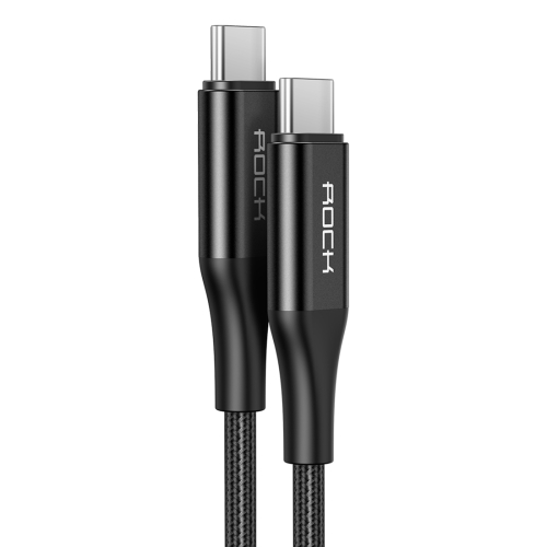 

ROCK R3 5A Type-C / USB-C Metal Braided Charging Data Cable, Length: 1m(Black)