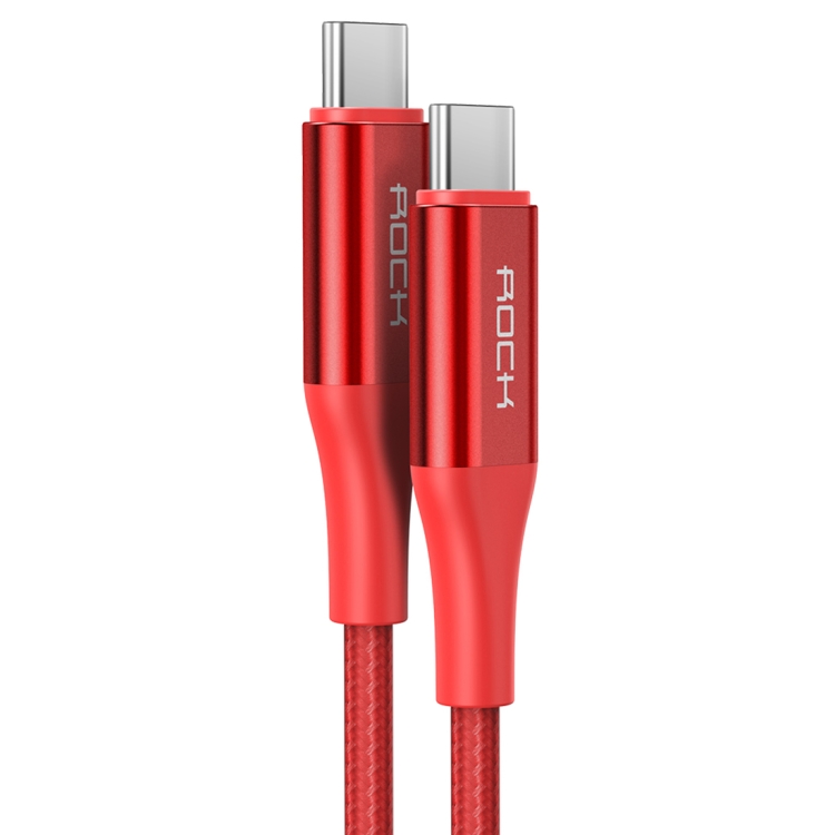 

ROCK R3 5A Type-C / USB-C Metal Braided Charging Data Cable, Length: 1m(Red)