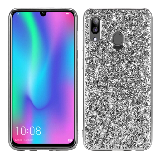 

Glittery Powder Shockproof TPU Case for Galaxy A30 (Silver)
