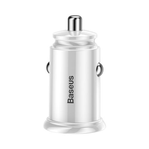 

Baseus 30W Circle Shape USB + Type-C / USB-C PPS Plastic Car Charger(White)