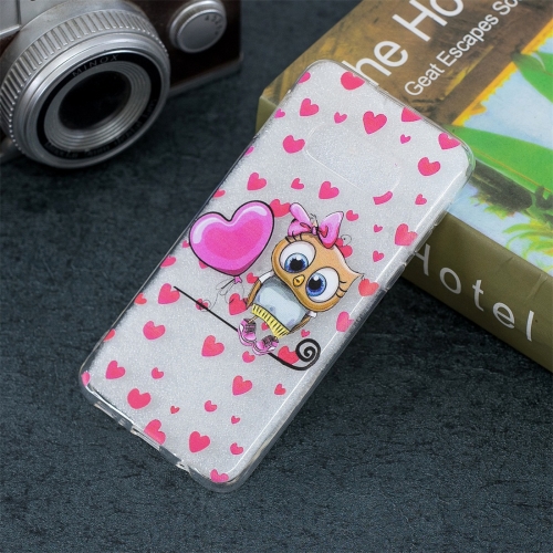 

Love Owl Pattern Transparent TPU Protective Case for Galaxy S10e