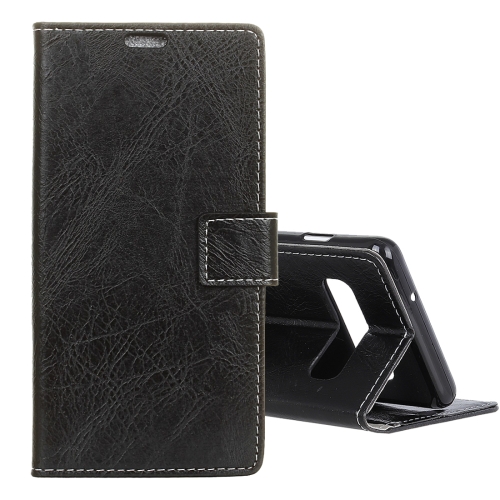 

Retro Crazy Horse Texture Horizontal Flip Leather Case for Samsung Galaxy S10, with Holder & Card Slots & Photo Frame(Black)