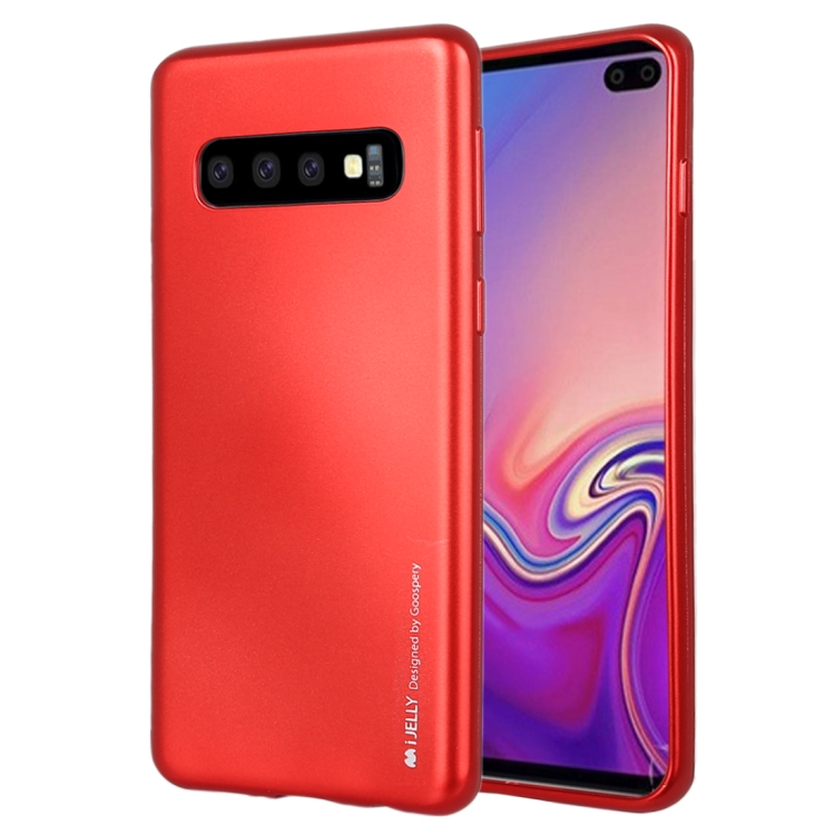 

GOOSPERY I JELLY METAL TPU Case for Galaxy S10 (Red)