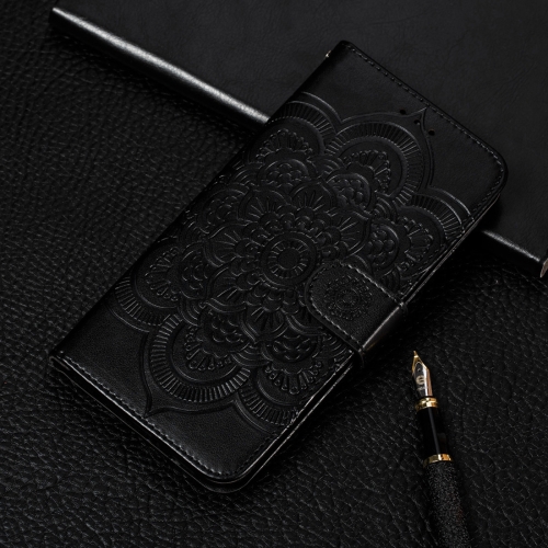 

Mandala Embossing Pattern Horizontal Flip Leather Case for Galaxy S10e, with Holder & Card Slots & Wallet & Photo Frame (Black)