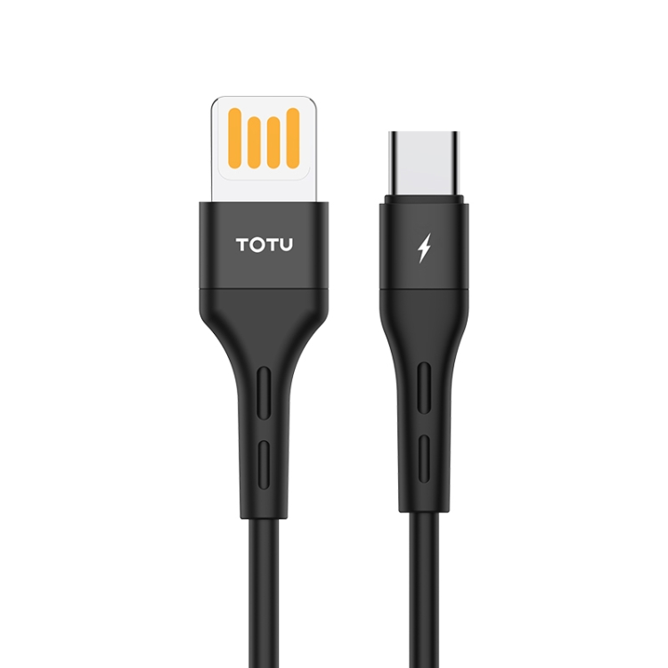 

TOTUDESIGN BTA-028 Soft Series 3A Type-C / USB-C Silicone Charging Cable, Length: 1m (Black)