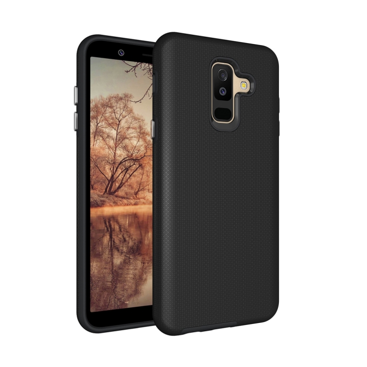 

Anti-slip Armor Texture TPU + PC Case for Samsung Galaxy A6+ (2018)(Black)