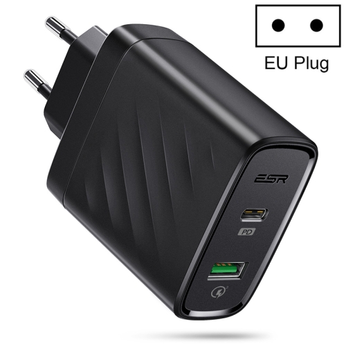 

ESR 1PD+1QC 36W Plug Travel Wall Charger Adapter(EU Plug)